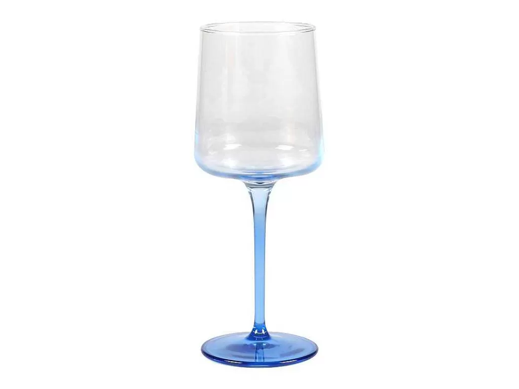Louça E Utensílios De Cozinha*OZAIA Conjunto De 6 Copos De Vinho Azuis Com Base De 27 Cl - D. 9.5 X A. 13 Cm - Coraly