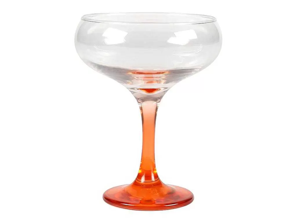 Louça E Utensílios De Cozinha*OZAIA Conjunto De 6 Copos Para Coquetel Com Base Em Laranja De 32 Cl - D. 6,5 X A. 20 Cm - Coraly