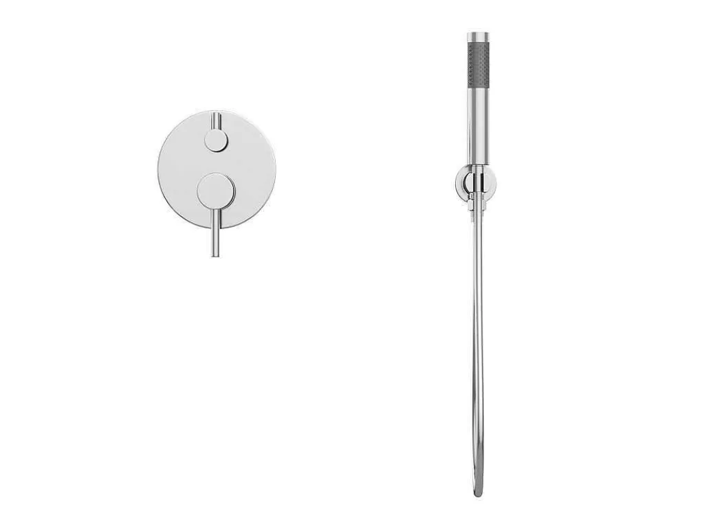 Coluna De Duche*Shower & Design Conjunto De Duche Encastravel Com Torneira Misturadora Mecanica Cor Niquel Escovado - Tamise