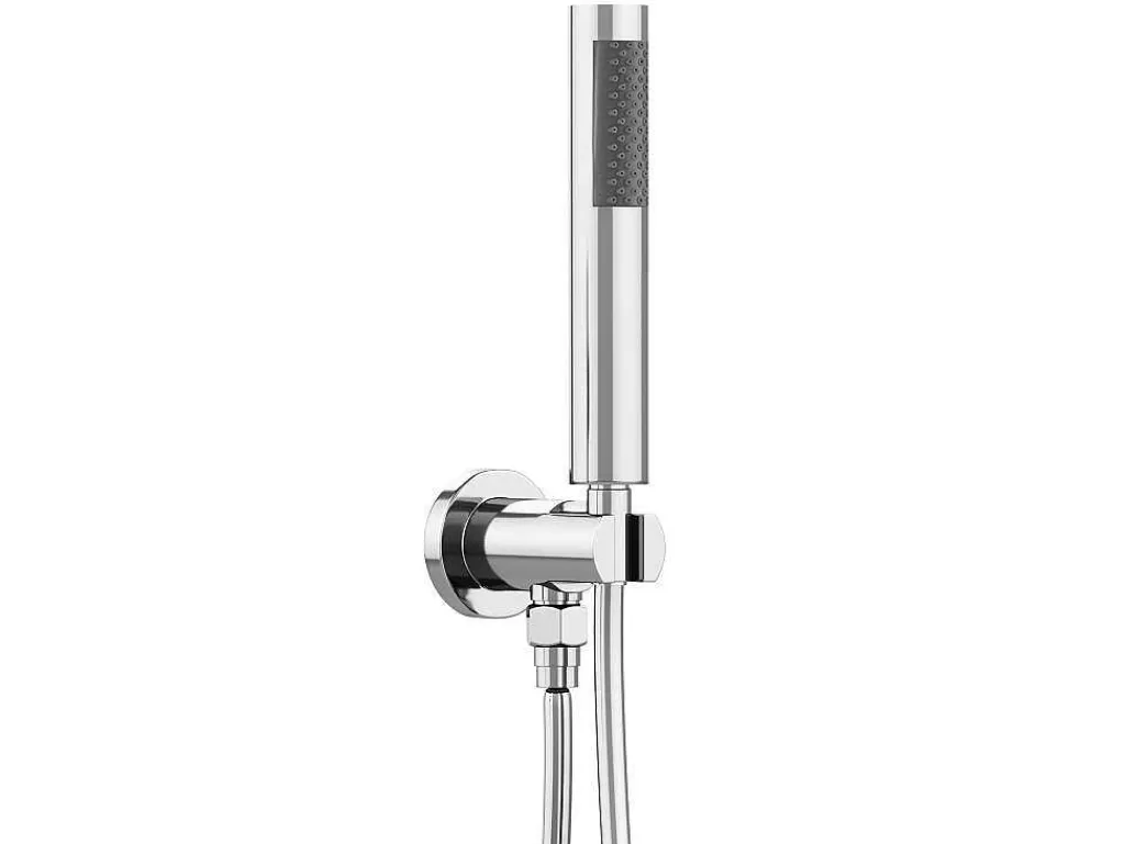 Coluna De Duche*Shower & Design Conjunto De Duche Encastravel Com Torneira Misturadora Mecanica Cor Niquel Escovado - Tamise