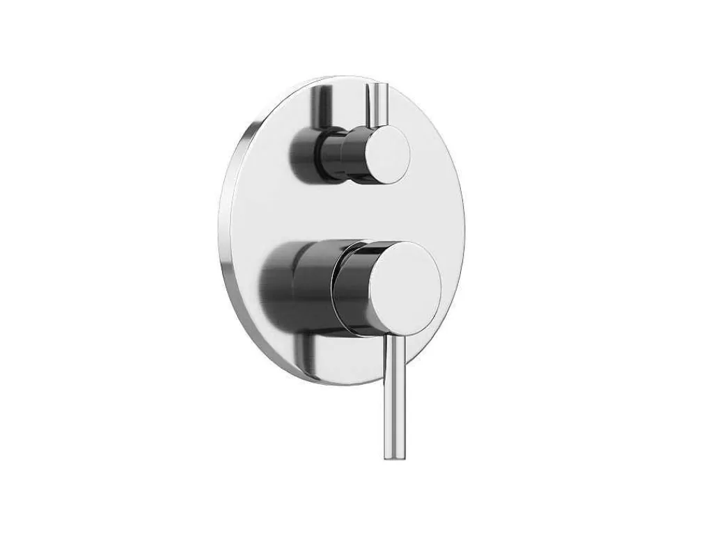 Coluna De Duche*Shower & Design Conjunto De Duche Encastravel Com Torneira Misturadora Mecanica Cor Niquel Escovado - Tamise