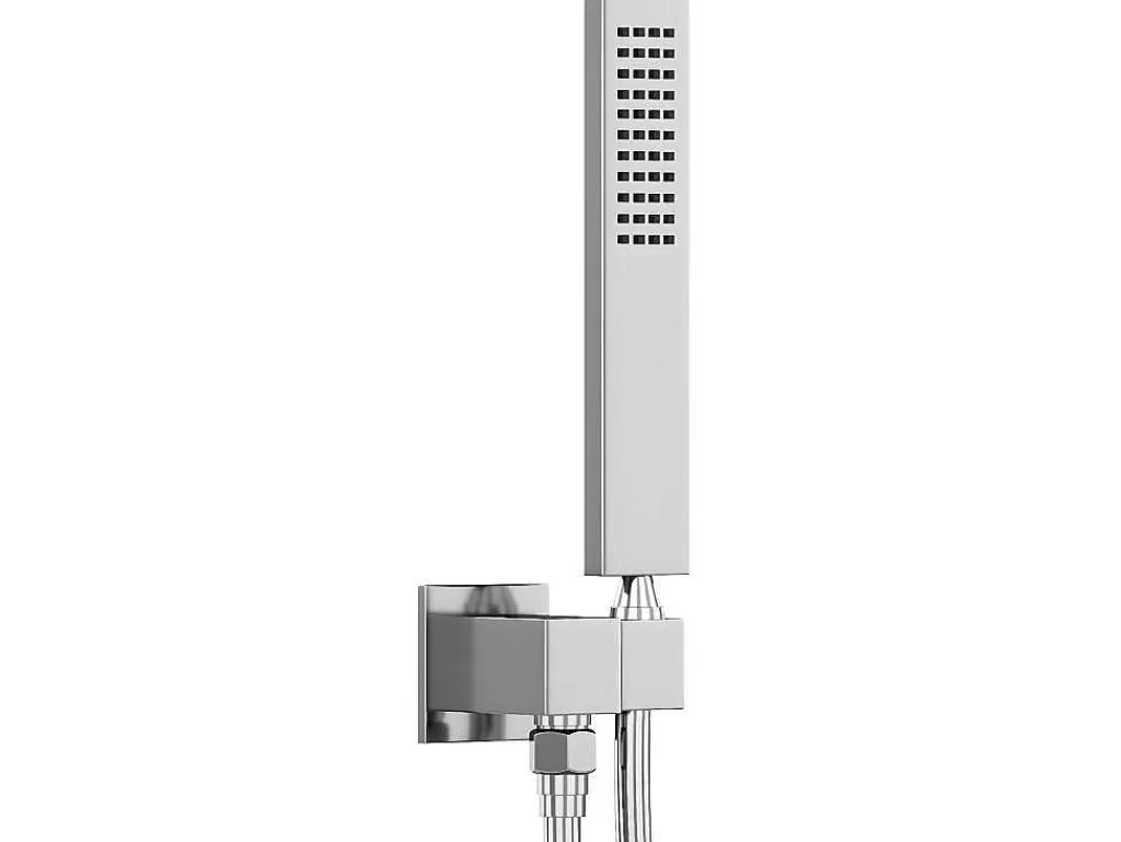 Coluna De Duche*Shower & Design Conjunto De Duche Encastravel Com Torneira Misturadora Termostatica Cor Niquel Escovado - Terek