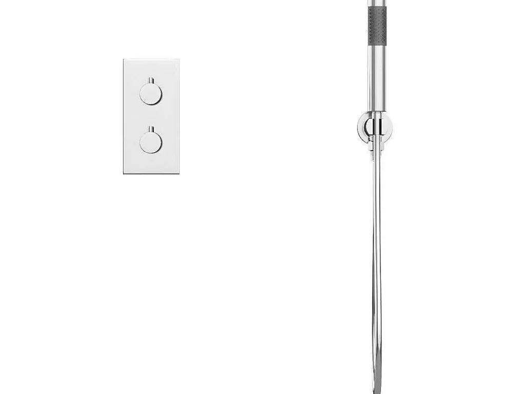 Promoções Casa De Banho & Bem-Estar*Shower & Design Conjunto De Duche Encastravel Com Torneira Misturadora Termostatica Cor Niquel Escovado - Timavo