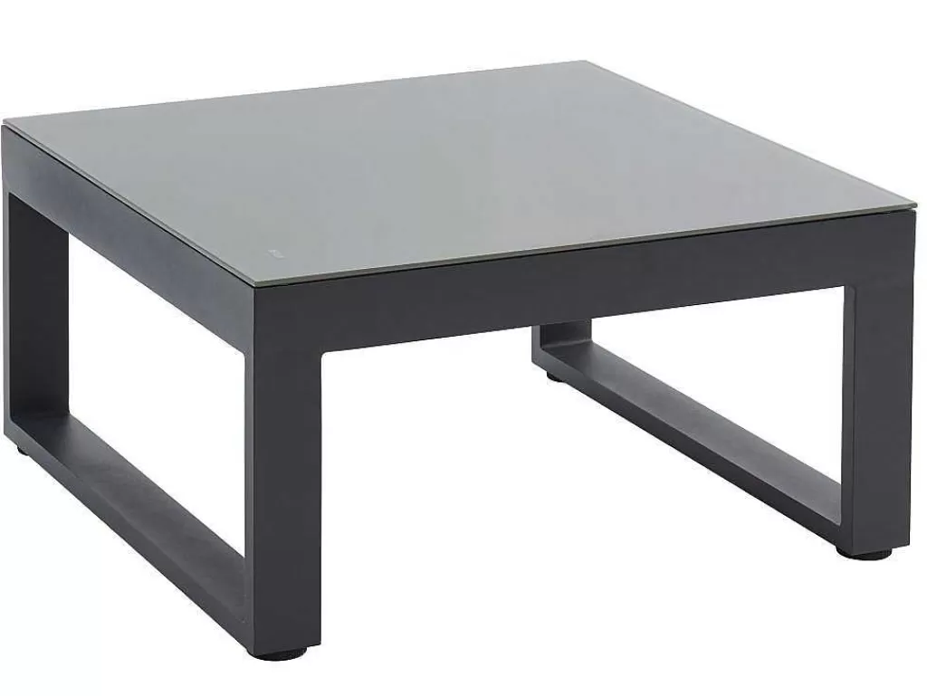 Conjunto Relax De Jardim*MYLIA Conjunto De Jardim Em Aluminio: Mesa De Centro E Sofá De Canto Levadico, 6 Lugares - Antracite - Palaos Ii De