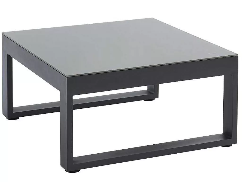 Conjunto Relax De Jardim*MYLIA Conjunto De Jardim Em Aluminio: Mesa De Centro E Sofá De Canto Levadico, 6 Lugares - Antracite - Palaos Ii De