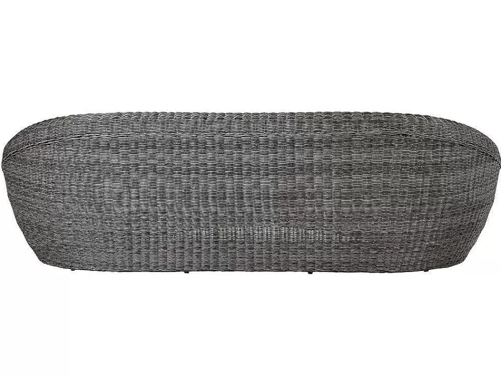 Conjunto Relax De Jardim*MYLIA Conjunto De Jardim Em Resina Entrancada: Sofá, 2 Cadeiroes E Mesa De Centro - Whiteheaven