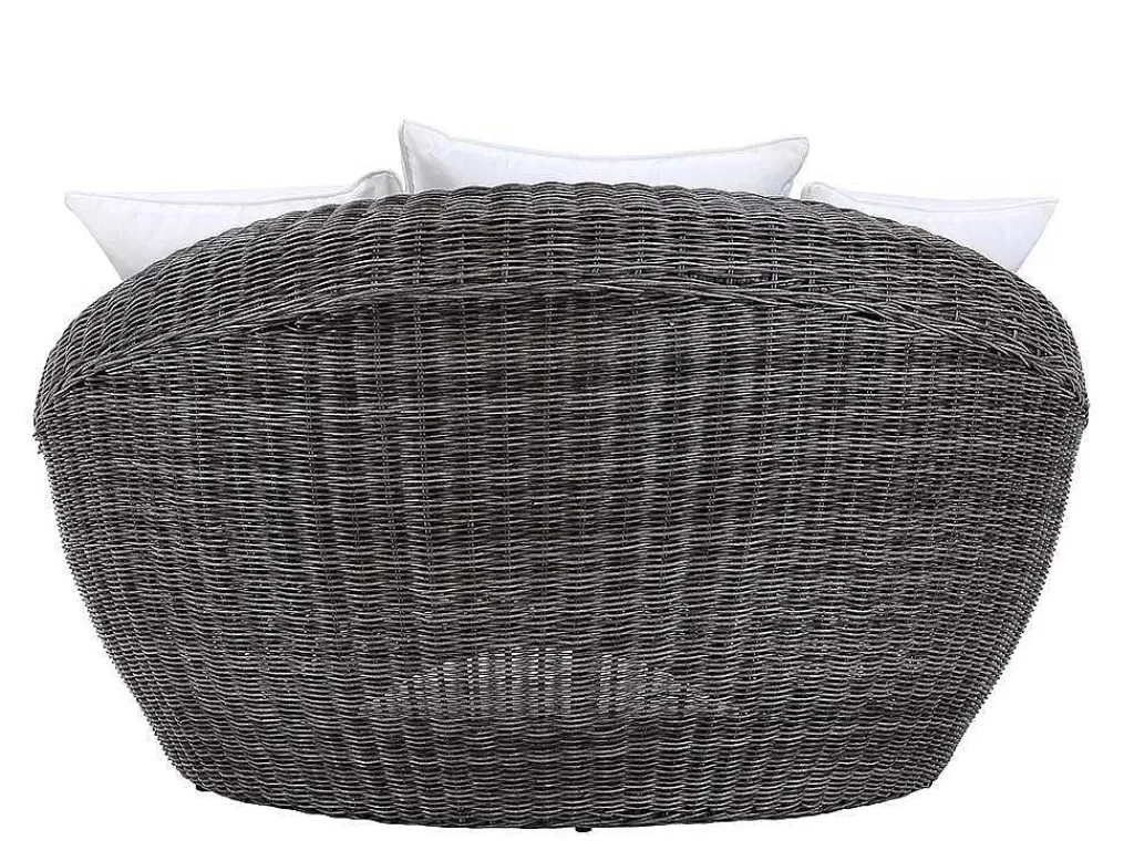 Conjunto Relax De Jardim*MYLIA Conjunto De Jardim Em Resina Entrancada: Sofá, 2 Cadeiroes E Mesa De Centro - Whiteheaven