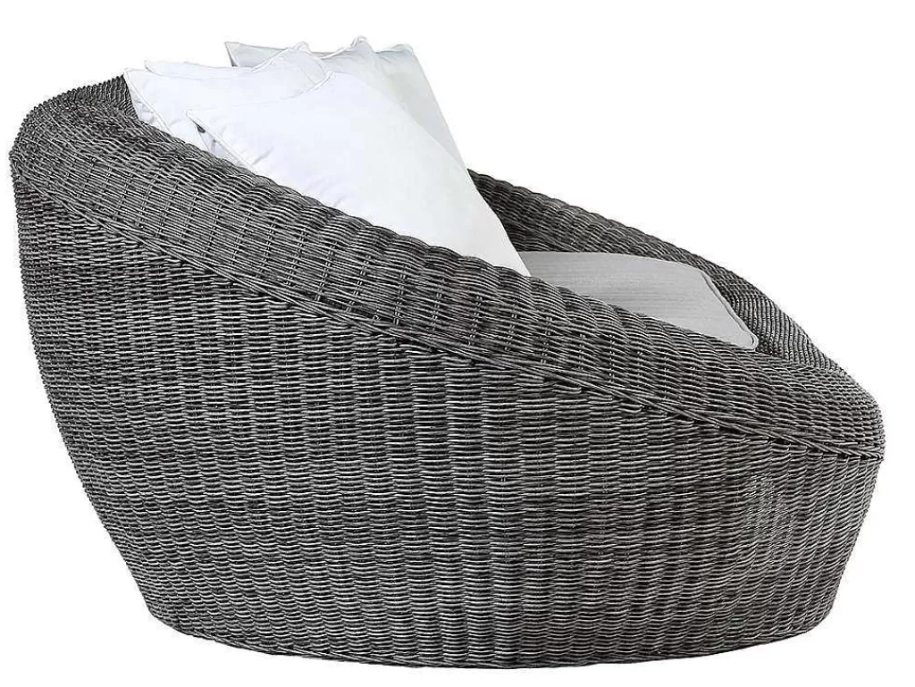 Conjunto Relax De Jardim*MYLIA Conjunto De Jardim Em Resina Entrancada: Sofá, 2 Cadeiroes E Mesa De Centro - Whiteheaven