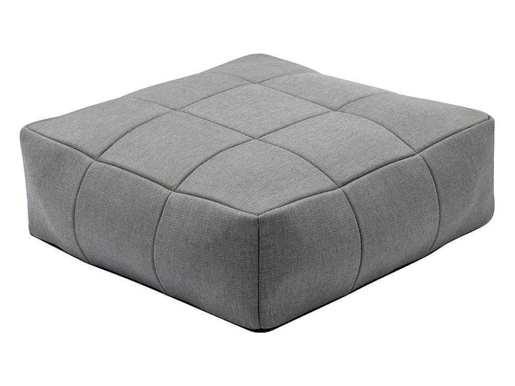 Conjunto Relax De Jardim*MYLIA Conjunto De Lazer De Jardim Modular 5 Lugares Em Tecido, 3 Cadeiroes, 1 Sofá De Canto, 1 Pufe E Uma Mesa De Centro Antracite - Livai De