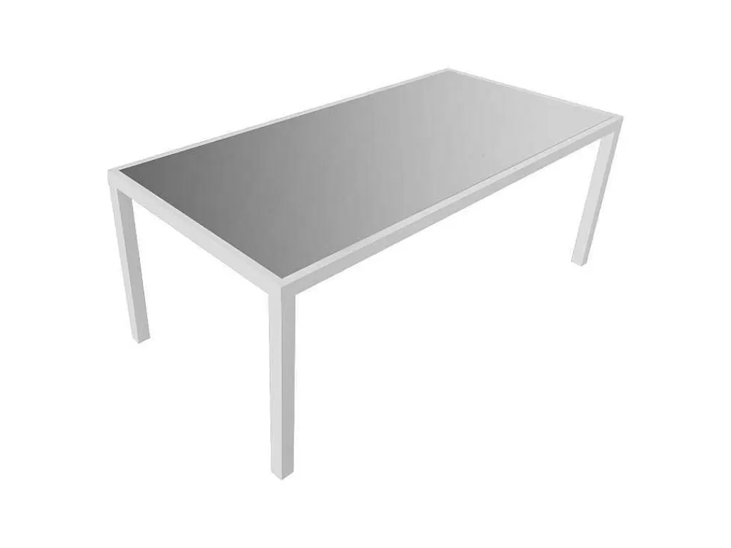 Conjunto Mesa E Cadeiras De Jardim*Happy Garden Conjunto De Moveis De Jardim Bari Cinzento Têxtilene 8 Lugares - Aluminio Branco