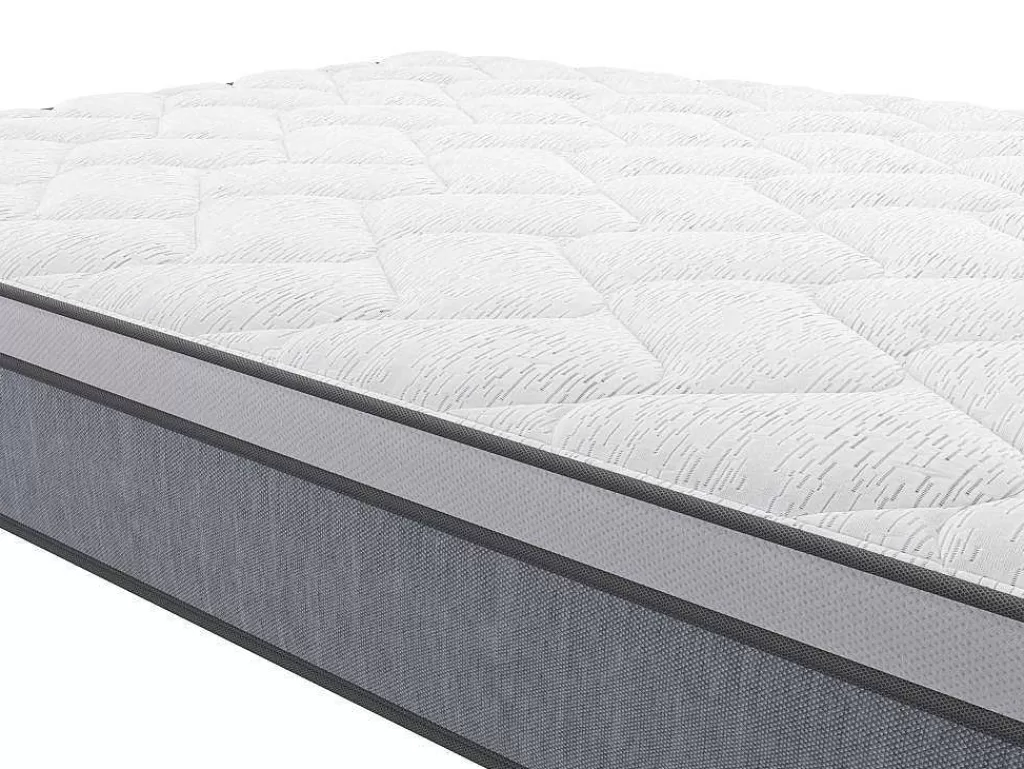 Conjunto Colchão E Sommier*Ysmée Conjunto Sommier + Colchão De Molas Ensacadas Esp. 22 Cm Serenite Da Ysmee - 90X200 Cm