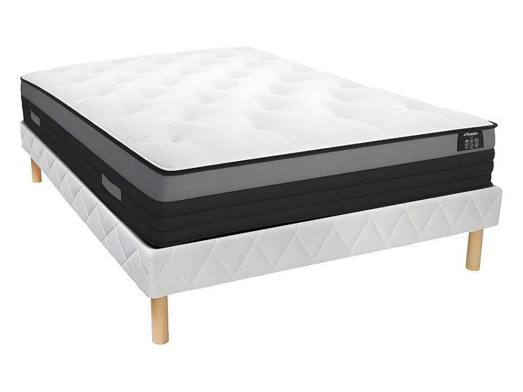 Conjunto Colchão E Sommier*Ysmée Conjunto Sommier + Colchão Molas Ensacadas Airplay Da Dreamea Play - 160 X 200 Cm