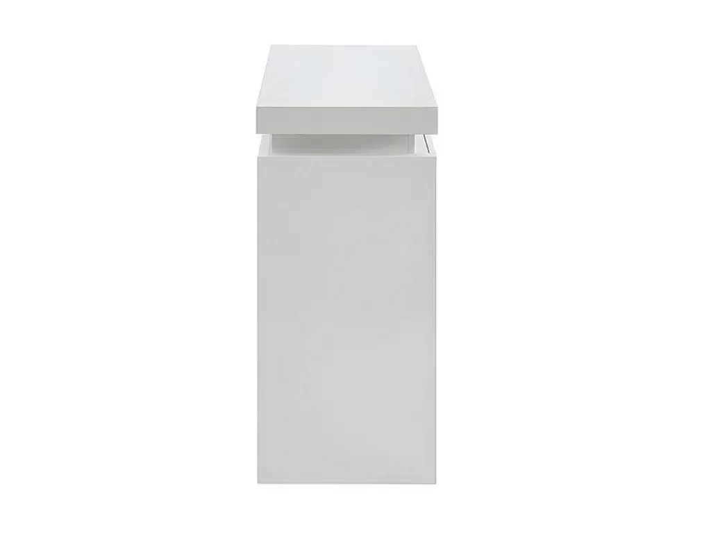 Consola*Vente-unique Consola Com 2 Gavetas - Leds - Mdf Lacado A Branco - Emerson