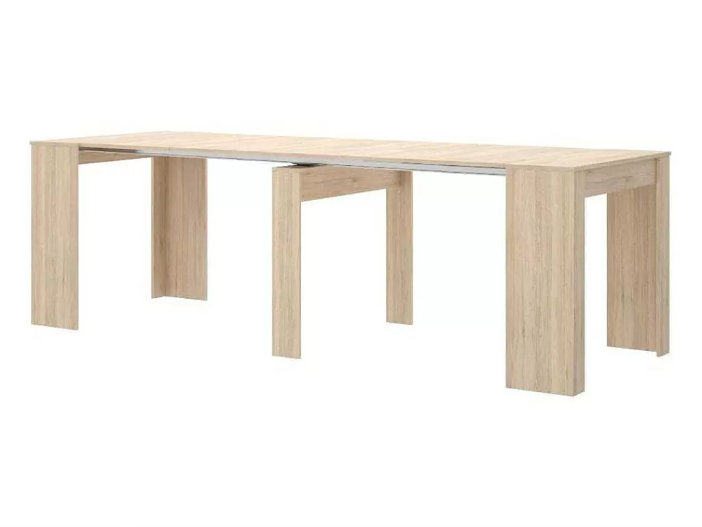Consola*Vente-unique Consola Extensivel Onega - 10 Lugares - 4 Extensoes - Cor: Carvalho