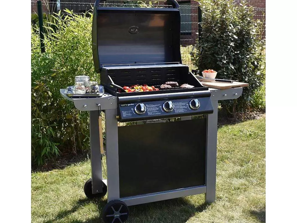 Barbecue, Braseiro De Jardim, Plancha*Cook'in Garden - Barbecue A Gas Fiesta 3 - 3 Queimadores Com Termometro 10,5Kw