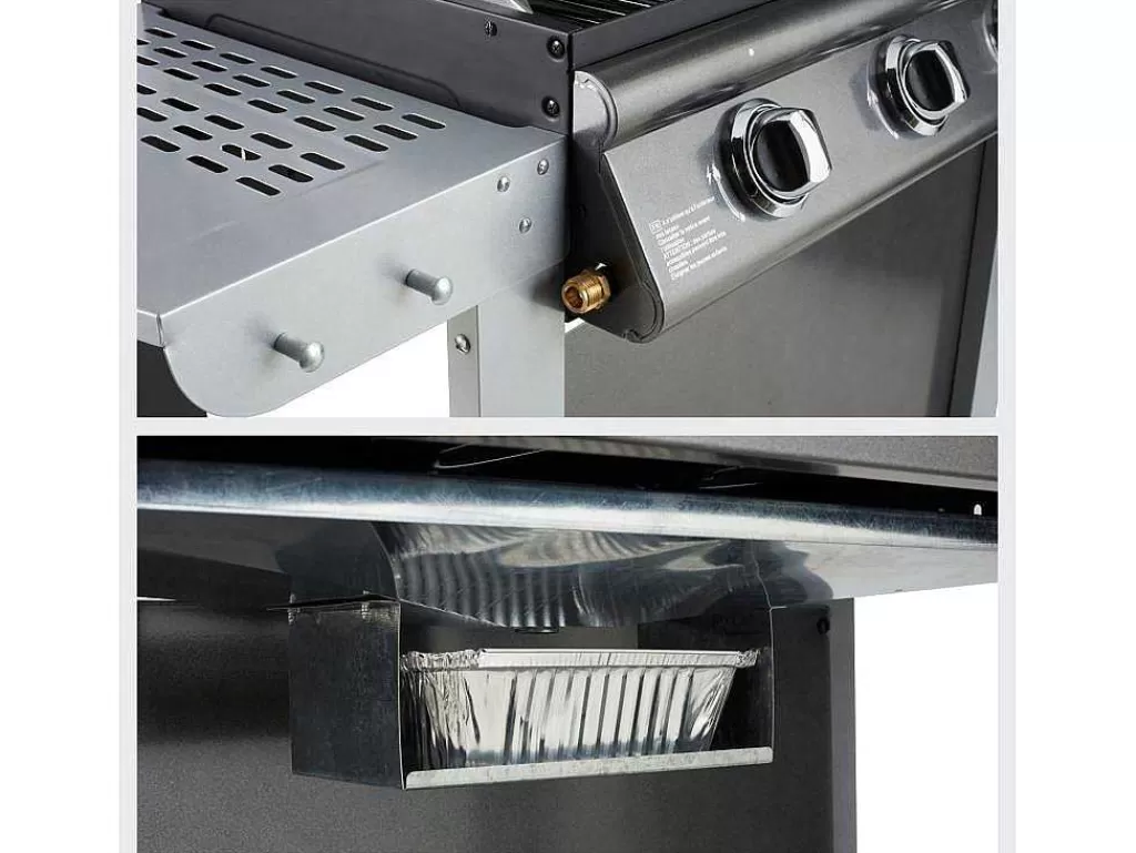 Barbecue, Braseiro De Jardim, Plancha*Cook'in Garden - Barbecue A Gas Fiesta 3 - 3 Queimadores Com Termometro 10,5Kw