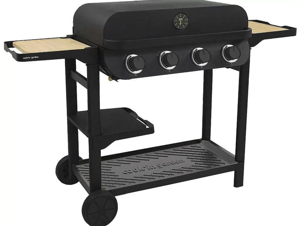 Barbecue, Braseiro De Jardim, Plancha*Cook'in Garden - Churrasqueira A Gas Flavo 70 Em Carrinho