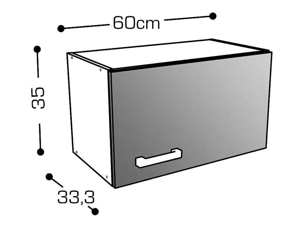 Móvel De Cozinha*Vente-unique Cozinha Completa Com Bancada De Trabalho 180 Cm Natural E Preto - Trattoria