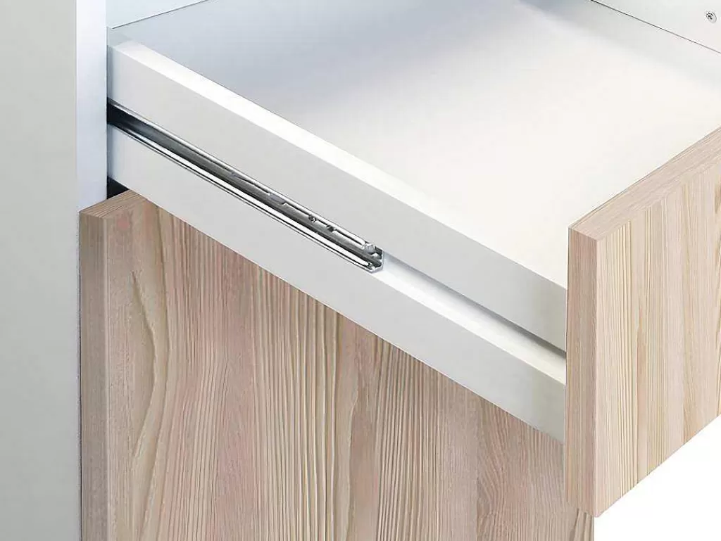 Móvel De Cozinha*Vente-unique Cozinha Completa De 180 Cm Com 6 Compartimentos De Arrumação Cor Carvalho E Branco - Trattoria