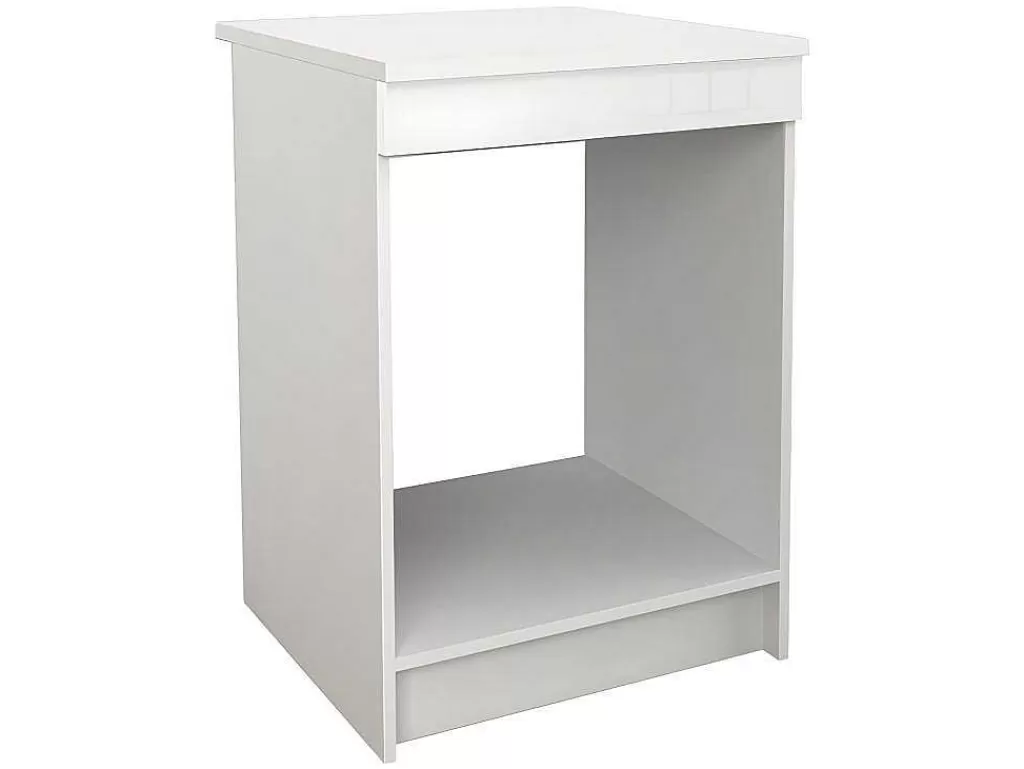 Móvel De Cozinha*Vente-unique Cozinha Completa De 240 Cm Com 8 Compartimentos De Arrumação Cor Branco - Trattoria