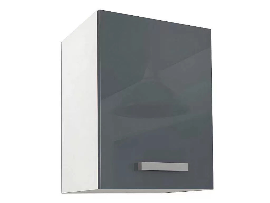 Promoções Sala*Vente-unique Cozinha Completa De 240 Cm Com 8 Compartimentos De Arrumação Cor Cinza E Branco - Trattoria