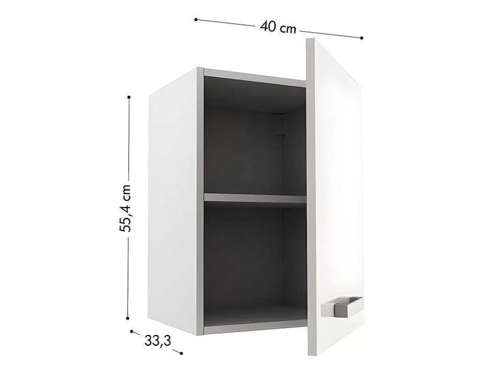 Móvel De Cozinha*Vente-unique Cozinha Completa De Canto, 13 Elementos De Arrumação, Branco - Trattoria
