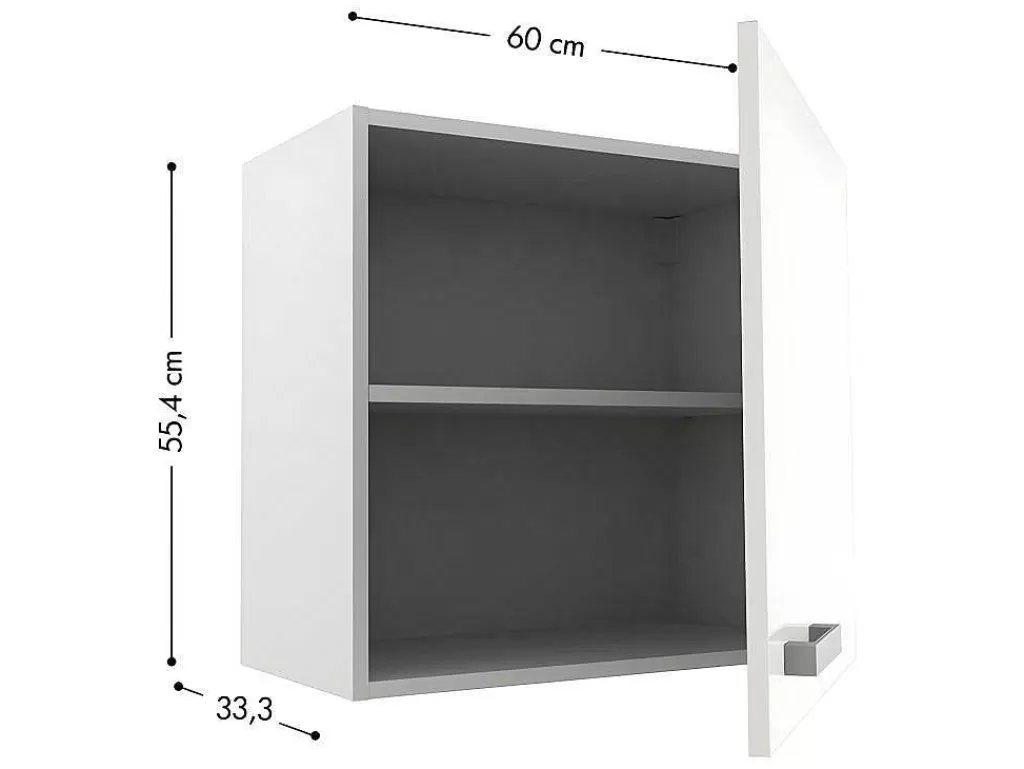 Móvel De Cozinha*Vente-unique Cozinha Completa De Canto, 13 Elementos De Arrumação, Branco - Trattoria