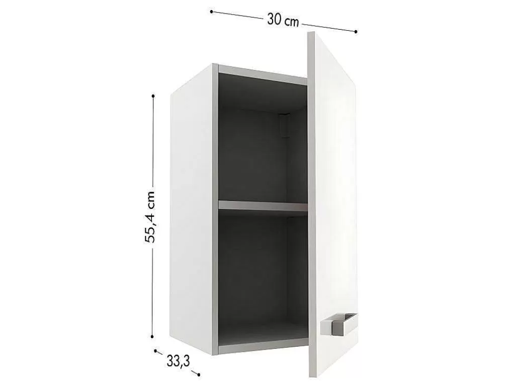 Móvel De Cozinha*Vente-unique Cozinha Completa De Canto, 13 Elementos De Arrumação, Branco - Trattoria