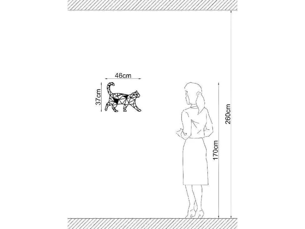 decorao_metalica_gatos_2_preto_46x15x37_cm_epikasa_10.webp Placa De Parede Decorativa*EPIKASA Decoração Metalica Gatos 2, Preto, 46X1,5X37 Cm,