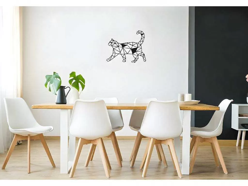 decorao_metalica_gatos_2_preto_46x15x37_cm_epikasa_7.webp Placa De Parede Decorativa*EPIKASA Decoração Metalica Gatos 2, Preto, 46X1,5X37 Cm,