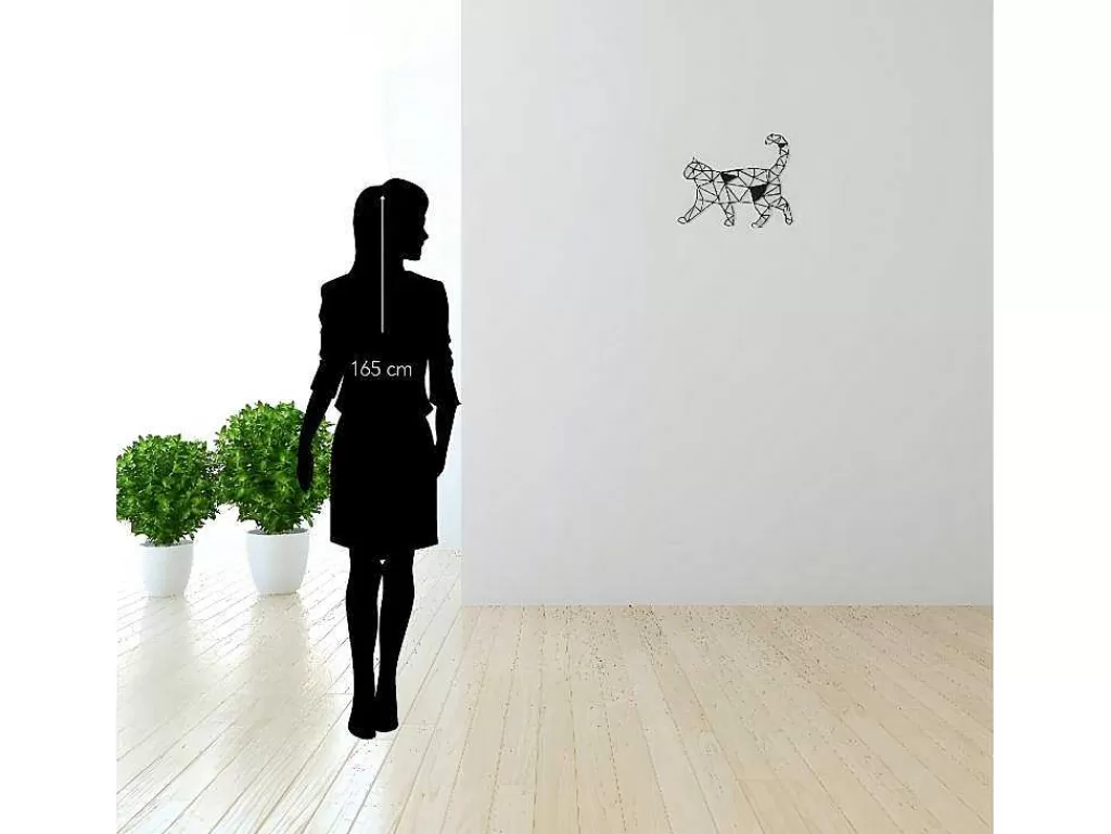 decorao_metalica_gatos_2_preto_46x15x37_cm_epikasa_9.webp Placa De Parede Decorativa*EPIKASA Decoração Metalica Gatos 2, Preto, 46X1,5X37 Cm,