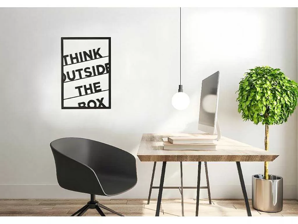decorao_metalica_think_outside_the_box_2_preto_50x15x70_cm_epikasa_8.webp Placa De Parede Decorativa*EPIKASA Decoração Metalica Think Outside The Box 2, Preto, 50X1,5X70 Cm,