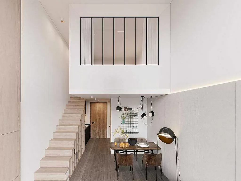 Divisória De Ambiente*Vente-unique Divisória De Atelier Aluminio Vidro Fosco 210X130 Cm Preto - Bayview