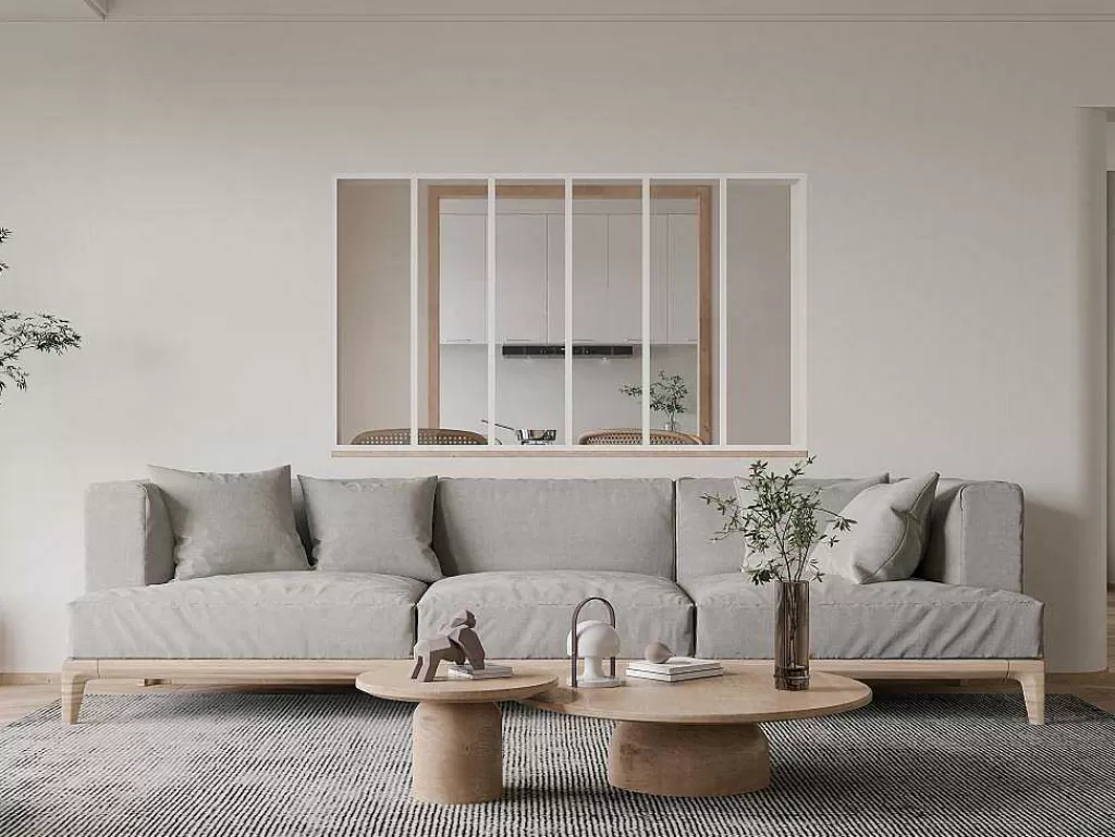 Divisória De Ambiente*Vente-unique Divisória De Atelier Em Aluminio Termolacado Branco De 180X105 Cm - Bayview