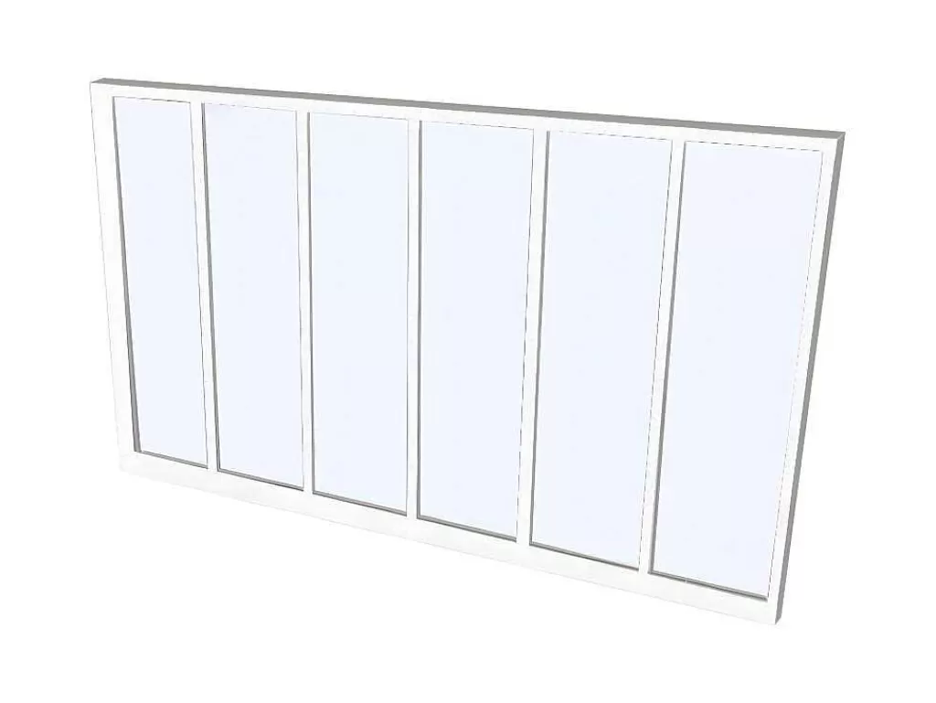 Divisória De Ambiente*Vente-unique Divisória De Atelier Em Aluminio Termolacado Branco De 180X105 Cm - Bayview