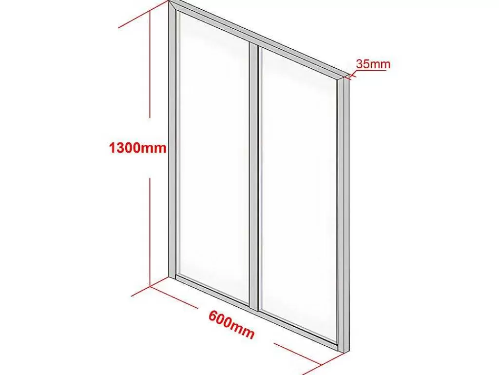 Divisória De Ambiente*Vente-unique Divisória De Atelier Em Aluminio Termolacado Branco De 60X130 Cm - Bayview