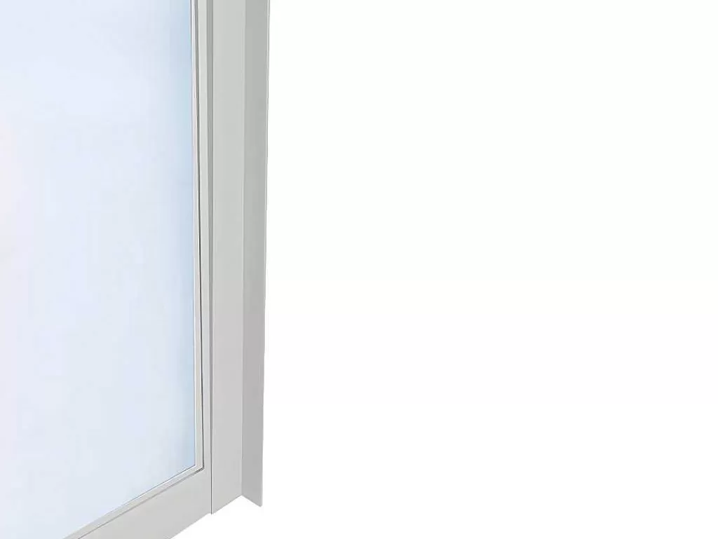 Divisória De Ambiente*Vente-unique Divisória De Atelier Em Aluminio Termolacado Branco De 60X130 Cm - Bayview