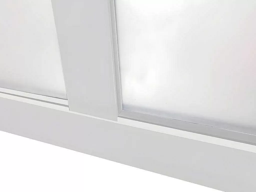 Divisória De Ambiente*Vente-unique Divisória De Atelier Em Aluminio Termolacado Branco De 90X105 Cm - Bayview