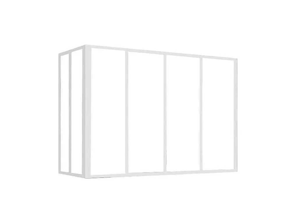 Divisória De Ambiente*Vente-unique Divisória De Canto De Atelier Em Aluminio Termolacado C120 X L60 X A130 Cm Preto - Bayview