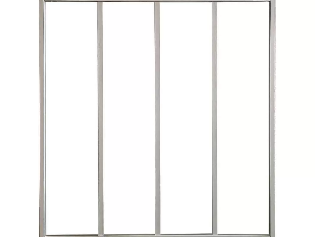 Divisória De Ambiente*Vente-unique Divisória De Canto De Atelier Em Aluminio Termolacado C120 X L60 X A130 Cm Preto - Bayview