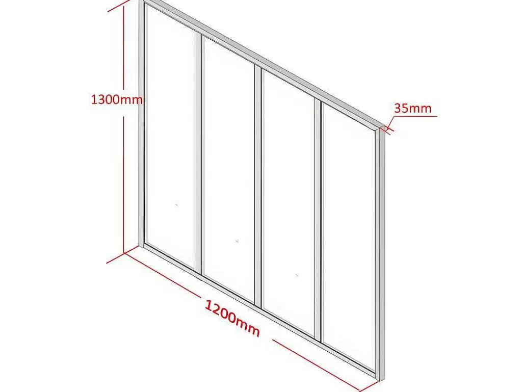 Divisória De Ambiente*Vente-unique Divisória De Canto De Atelier Em Aluminio Termolacado C120 X L60 X A130 Cm Preto - Bayview