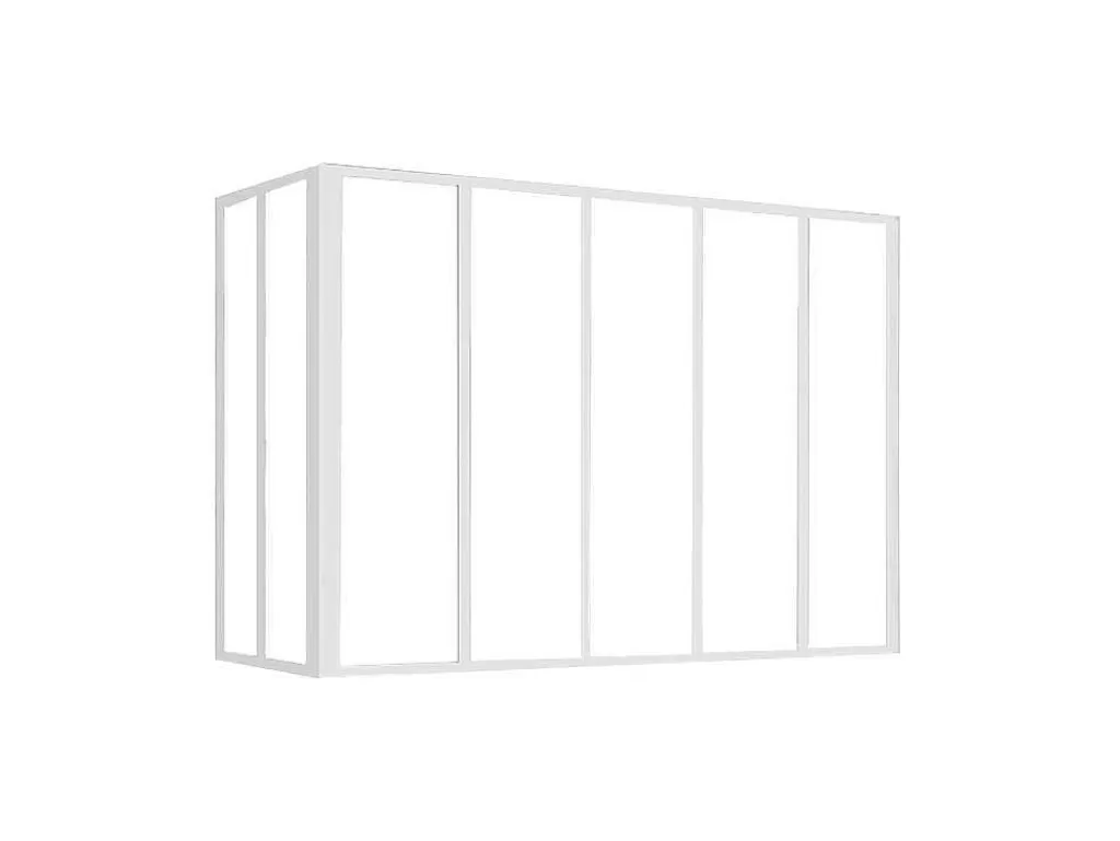 Divisória De Ambiente*Vente-unique Divisória De Canto De Atelier Em Aluminio Termolacado C150 X L60 X A130 Cm Preto - Bayview