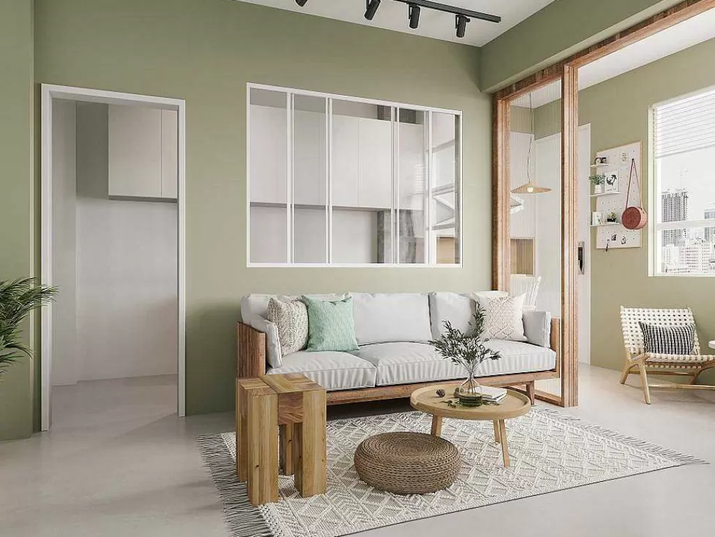 Divisória De Ambiente*Vente-unique Divisória De Correr Aluminio Termolacado Branco 180X130 Cm - Ravena