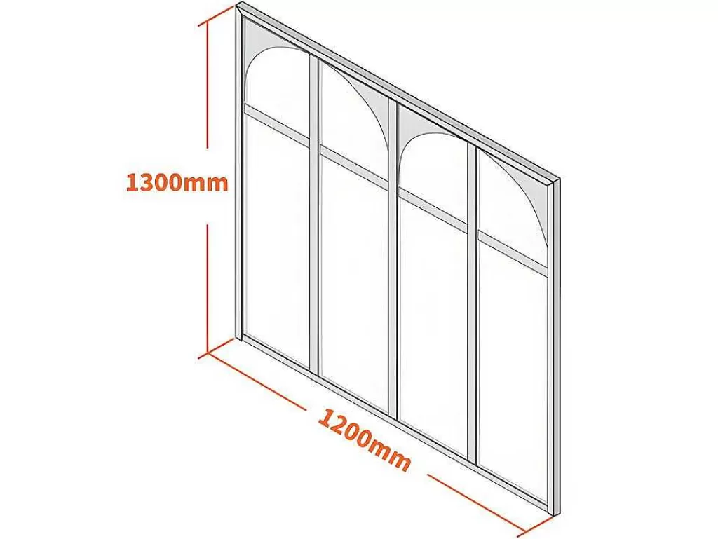 Divisória De Ambiente*Vente-unique Divisória De Vidro Para Atelie Art Deco Em Aluminio Termolacado De 120X130 Cm Cor Preto - Arcadea