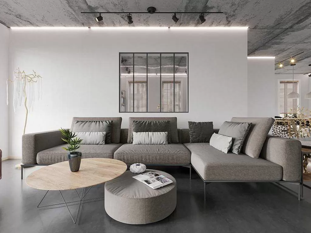 Divisória De Ambiente*Vente-unique Divisória De Vidro Para Atelier Bayview Em Aluminio Termolacado Preto - 150X130 Cm