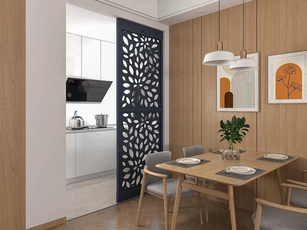 Divisória De Interior*Vente-unique Divisória Em Aco Galvanizado L88 X A245 Cm Antracite Altura Ajustavel - Jaora
