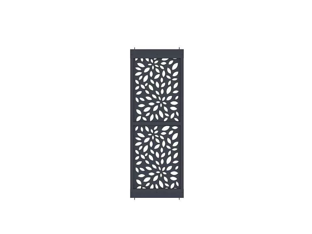 Divisória De Interior*Vente-unique Divisória Em Aco Galvanizado L88 X A245 Cm Antracite Altura Ajustavel - Jaora