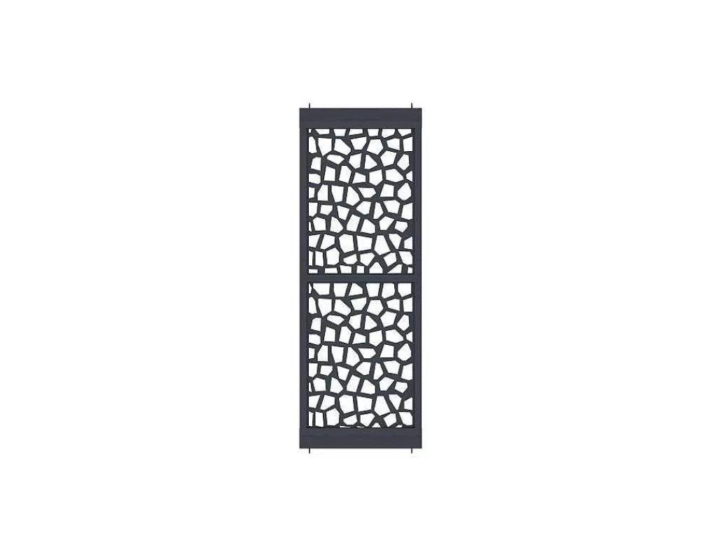 Divisória De Interior*Vente-unique Divisória Em Aco Galvanizado L88 X A245 Cm Antracite Altura Ajustavel - Laduna