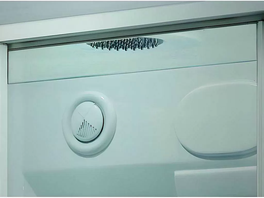 Cabine De Duche*Shower & Design Duche Retangular Hidromassagem-Banho Turco Arthemis Em Acrilico Reforcado Com 12 Jatos De Massagem E Chuva Tropical