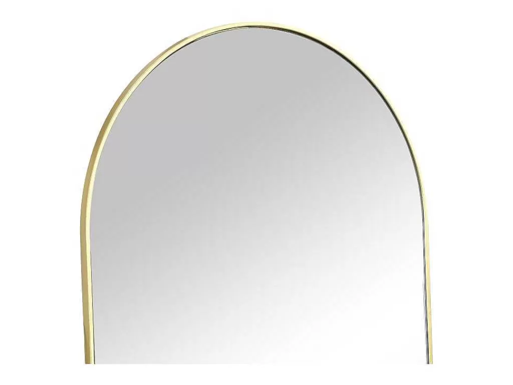Espelhos*OZAIA Espelho Arqueado De Pousar Em Metal L50 X A170 Cm Dourado - Mailen